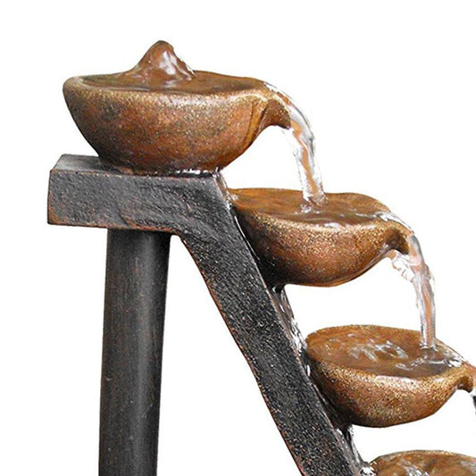 Four Tiered Step Tabletop Fountain